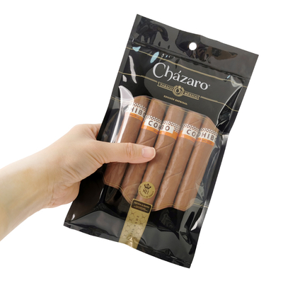 Wholesale Custom Printed Frosting Matte Zipper Zip Lock Aluminum Foil Ziplock Packaging Pouch Humidified Cigar Wrap Bags