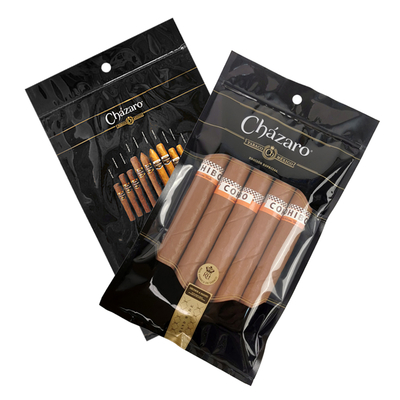 Wholesale Custom Printed Frosting Matte Zipper Zip Lock Aluminum Foil Ziplock Packaging Pouch Humidified Cigar Wrap Bags