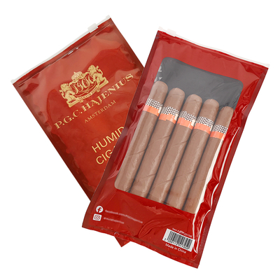 Cigar Moisturizing Plastic Zipper Bags With Humidified System and Sponge