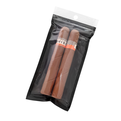 Portable Cigar Zip Lock Bags With Transparent Window Humidified System Cigar Humidified Bag and Cigar Packaging Bag