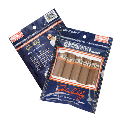 Custom Design Plastic Cigar Bags Humidity Cigar Bags with Humidifier Layer
