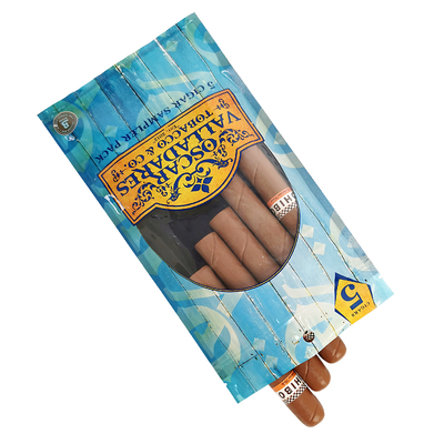 Custom Gravure Printing Humidified Cigar Bags Ziplock Humidity Cigar Bags 5 Cigars Simple Pack with Clear Window Plastic Packing
