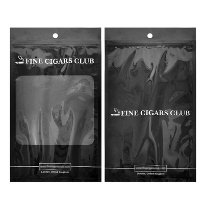 Self-developed Plastic Pacckaging Bag - Cigar Bags / Humidity Cigar Bag with Zipper and windows