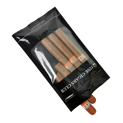 Self-developed Plastic Pacckaging Bag - Cigar Bags / Humidity Cigar Bag with Zipper and windows