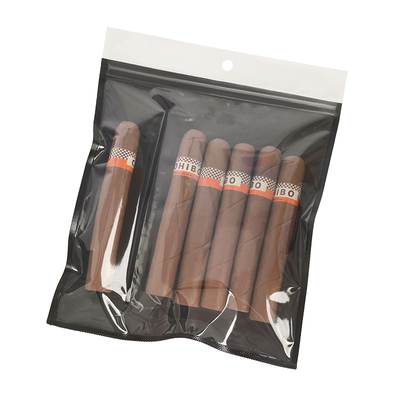New Design Moisture-Proof Plastic Humidor Pouch Bags with Zipper Freshness Preserving Humidity Cigar Storage with Separate Slot