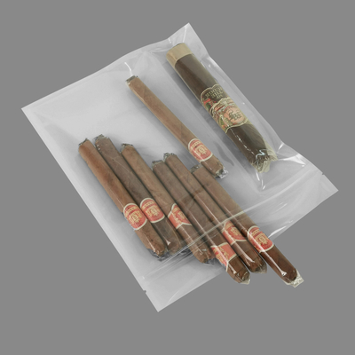 New Design Moisture-Proof Plastic Humidor Pouch Bags with Zipper Freshness Preserving Humidity Cigar Storage with Separate Slot