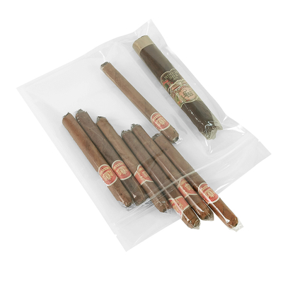 New Design Moisture-Proof Plastic Humidor Pouch Bags with Zipper Freshness Preserving Humidity Cigar Storage with Separate Slot