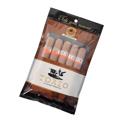 New Design Moisture-Proof Plastic Humidor Pouch Bags with Zipper Freshness Preserving Humidity Cigar Storage with Separate Slot
