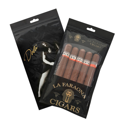 Custom Luxury Leather Cigar Travel Case with Humidifier Portable Cedar Lined Humidor Bag Moisture Control Ziplock Pouch