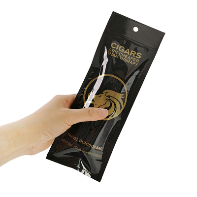 Custom Printing Sealable Plastic Tobacco Smoking Pen Wrap Packaging Individual Single Cigar Package Bag