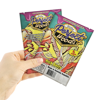 Factory Direct Sale Packaging Cigar Bag Golden Tobacco Material Pouch Plastic With High Quality