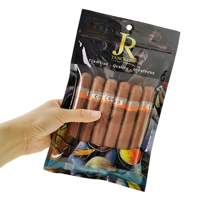 Custom Print Plastic Hand Rolling Smoking Accessories Custom Tobacco Cigar Travel Bag for Packaging Pouches