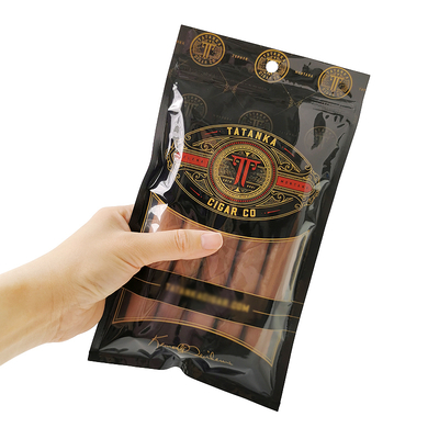Custom Print Plastic Hand Rolling Smoking Accessories Custom Tobacco Cigar Travel Bag for Packaging Pouches