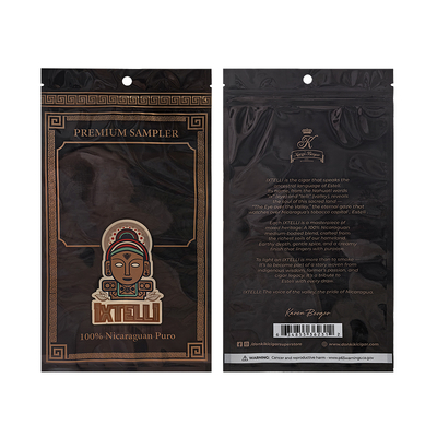 Custom Mylar Tobacco Bag Smell Proof Cigar Pouch Ziplock Leaf Packaging Humidor Heat Seal Plastic Foil portable cigar humidor