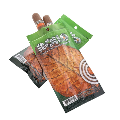 Custom Printing Plastic Hand Rolling Smoking Accessories Tobacco Ziplock Cigar Bag Moisturizing Packaging Pouches