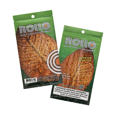 Custom Printing Plastic Hand Rolling Smoking Accessories Tobacco Ziplock Cigar Bag Moisturizing Packaging Pouches