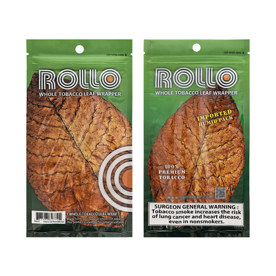Custom Printing Plastic Hand Rolling Smoking Accessories Tobacco Ziplock Cigar Bag Moisturizing Packaging Pouches