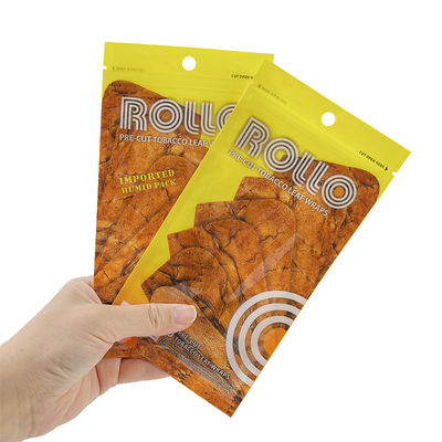 Resealable Plastic Cigar Humidifier Pouch With Window Handle Hole