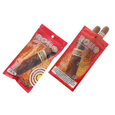 Custom Plastic Mini Portable Travel Cigar Humidor Packaging Bags Tobacco Humidifier Pouches for Cigar