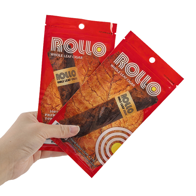 Custom Plastic Mini Portable Travel Cigar Humidor Packaging Bags Tobacco Humidifier Pouches for Cigar