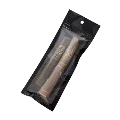 Custom Mylar Ziplock Resealable Cigar Bag Plastic Hand Rolling Smoking Accessories Packaging Pouches for Moisturizing Food