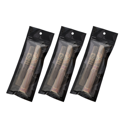Custom Mylar Ziplock Resealable Cigar Bag Plastic Hand Rolling Smoking Accessories Packaging Pouches for Moisturizing Food
