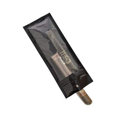 Custom Mylar Ziplock Resealable Cigar Bag Plastic Hand Rolling Smoking Accessories Packaging Pouches for Moisturizing Food