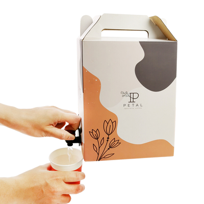 1L/2L/3L Custom Coffee Box Disposable Coffee Bag in Box with Valve Dispenser