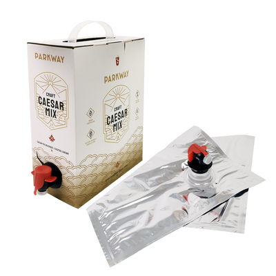 Custom 1L 1.5L 2Liter 3L 5L 96OZ BIB BAG Disposable Bag in Box TeaJuice Coffee to Go Paper Box Package with Dispenser