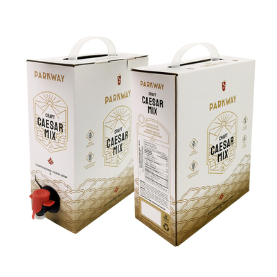 Custom 1L 1.5L 2Liter 3L 5L 96OZ BIB BAG Disposable Bag in Box TeaJuice Coffee to Go Paper Box Package with Dispenser