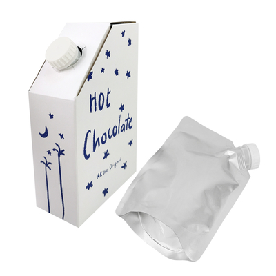 1L 3L 5L Kraft Paper Coffee Box BIB Bag in Coffee Box Disposable Coffee Bag in Box With Valve Liquid Dispenser