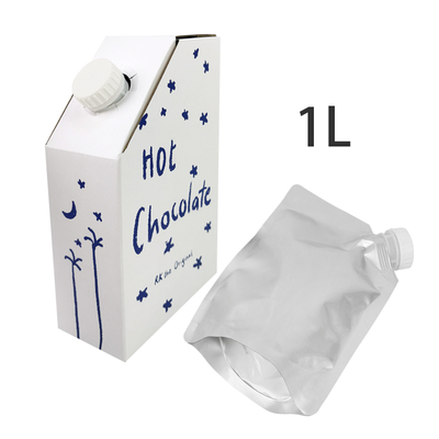 1L 3L 5L Kraft Paper Coffee Box BIB Bag in Coffee Box Disposable Coffee Bag in Box With Valve Liquid Dispenser