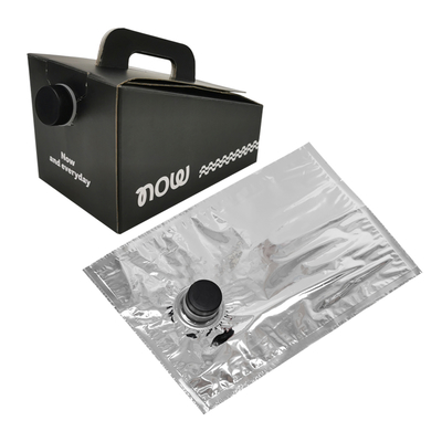 Custom Logo Print 1L 2L 3L 5L 10L Disposable Coffee Drink Wine BIB Bag in Box Dispenser Coffee To Go Take-out Aseptic Bag in Box