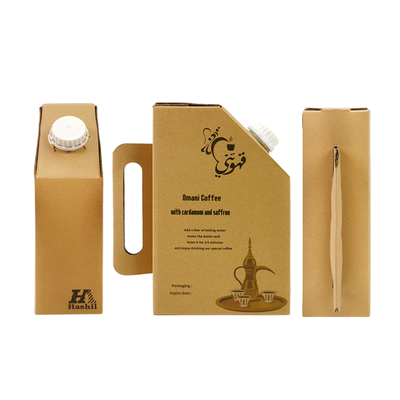 1L/2L/3L/5L Drink Bag Disposable Handle Coffee Bib Bag in Box Wine With Valve Coffee Box Dispenser