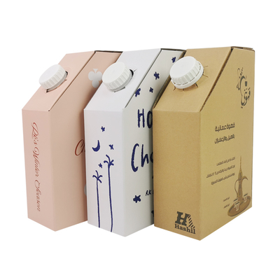 Plastic BIB Bag in Box 1L Hot Coffee Box Liquid Packaging