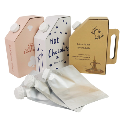 Plastic BIB Bag in Box 1L Hot Coffee Box Liquid Packaging