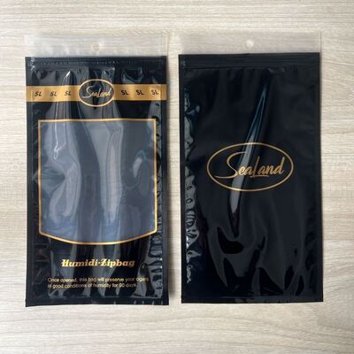 Ziplock Design Custom Cigar Bags Custom Printed Durable Resealable Packaging Bags Ideal for Retail and Storage Solutions
