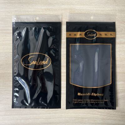 Ziplock Design Custom Cigar Bags Custom Printed Durable Resealable Packaging Bags Ideal for Retail and Storage Solutions