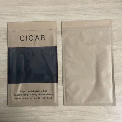 Ziplock Design Cigar Humidor Bags Lightweight and Compact Featuring MOPP VMPET PE Material Structure for Cigar Protection