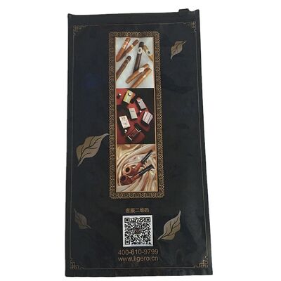 Small Cigar Moisturizing Plastic Zipper Bags Cigar Humidor Bags 0.09mm Thickness Durable Seal for Long Lasting Freshness