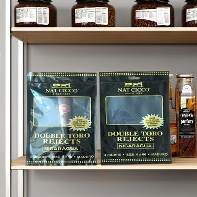 Small Cigar Moisturizing Plastic Zipper Bags Cigar Humidor Bags 0.09mm Thickness Durable Seal for Long Lasting Freshness