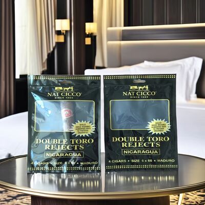 Small Cigar Moisturizing Plastic Zipper Bags Cigar Humidor Bags 0.09mm Thickness Durable Seal for Long Lasting Freshness