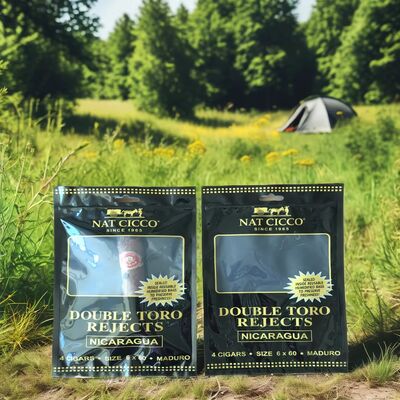 Small Cigar Moisturizing Plastic Zipper Bags Cigar Humidor Bags 0.09mm Thickness Durable Seal for Long Lasting Freshness