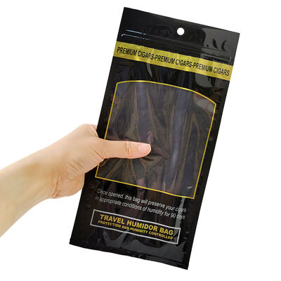 Medium Cigar Humidor Bags designed with Ziplock closure made from 009mm material providing storage solution to maintain cigar and freshness
