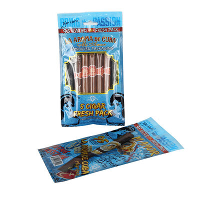 MOPP VMPET PE cigar packaging bag tamper evident features to enhance security and consumer confidence in packaged cigars