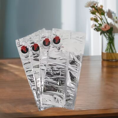 Textured Surface Bag In Box Plastic Container With Spout Suitable For Food Grade Liquid Packaging Applications