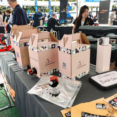 Textured Surface Bag In Box Plastic Container With Spout Suitable For Food Grade Liquid Packaging Applications