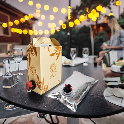 Customized BIB bags in Box featuring Accessories Tap Spout ideal for packaging wine juice oil and other liquid products
