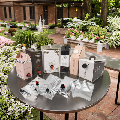 Customized BIB bags in Box featuring Accessories Tap Spout ideal for packaging wine juice oil and other liquid products