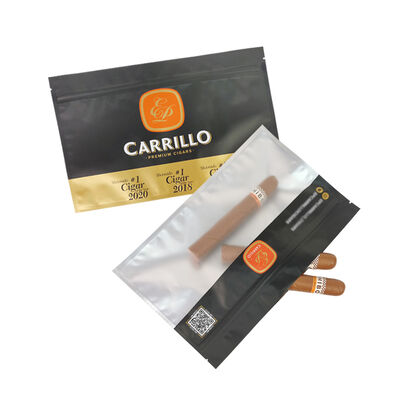 Portable cigar humidor bags with moisturizing system and transparent window for easy display and long lasting freshness of cigars